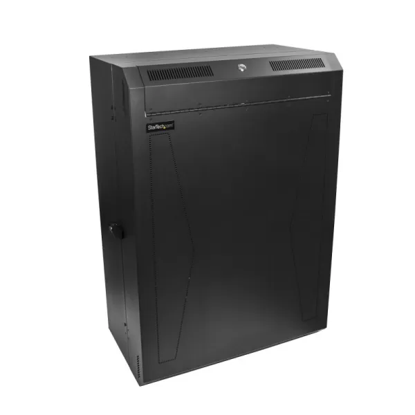Image of StarTech.com 8U 19'' Vertical Wall Mount Server Rack Cabinet Enclosure - Low Profile (15'') - 30''