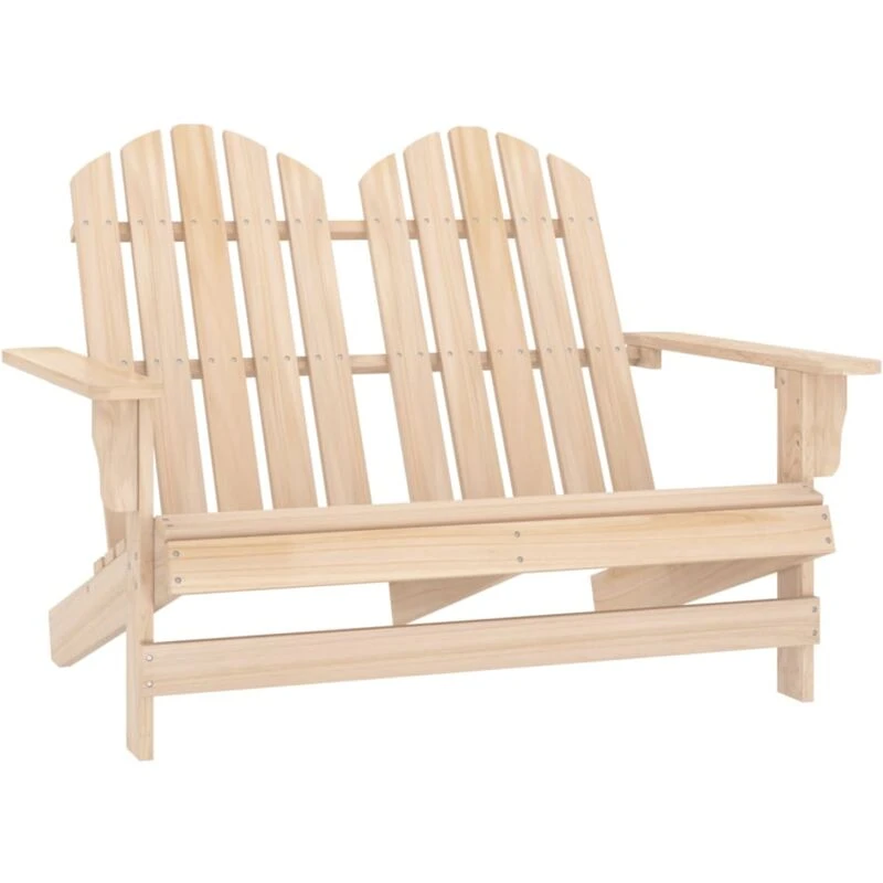 Image of VIDAXL 2-Seater Garden Adirondack Chair Solid Fir Wood Vidaxl 8720286240830