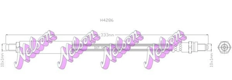Image of Brake hose KAWE H4286