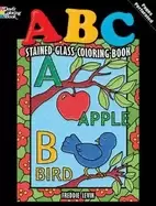 image of abc stained glass coloring book