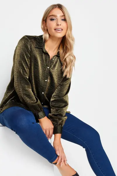 Image of M&Co Long Sleeve Shirt Green