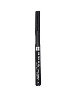 image of LOreal Paris Infallible Grip Precision Felt 0.4mm 27H Longwear Eyeliner Black - 15ml Brown, Women