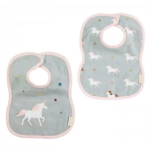 image of Sophie Allport Bibs 2 Pack - Unicorn