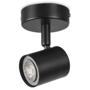 Image of Netlighting Keeper Simple Single Adjustable Spotlight GU10 Black