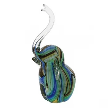 Image of Objets d'art Glass Figurine - Elephant