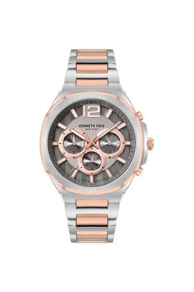 Image of Kenneth Cole Stainless Steel Fashion Analogue Quartz Watch - Kcwgi2104902 Grey
