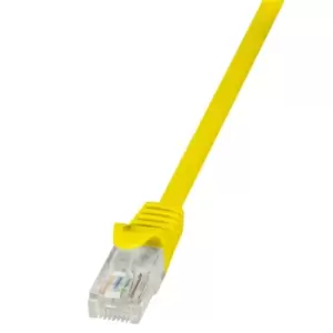 Image of LogiLink 0.25m Cat.6 U/UTP networking cable Yellow Cat6 U/UTP (UTP)