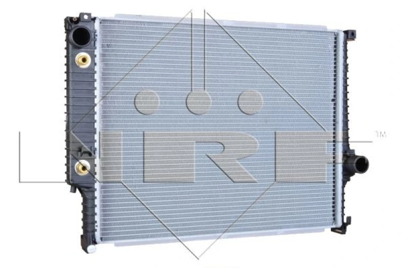 Image of NRF 519558 Engine radiator Brazed cooling fins, Aluminium, with piston clip Aluminium Radiator,engine cooling (470)