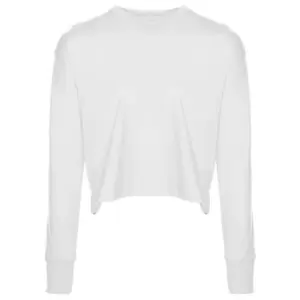 Image of Next Level Womens/Ladies Long-Sleeved T-Shirt (XXL) (White)