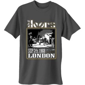 Image of The Doors - Roundhouse London Mens Large T-Shirt - Charcoal Grey