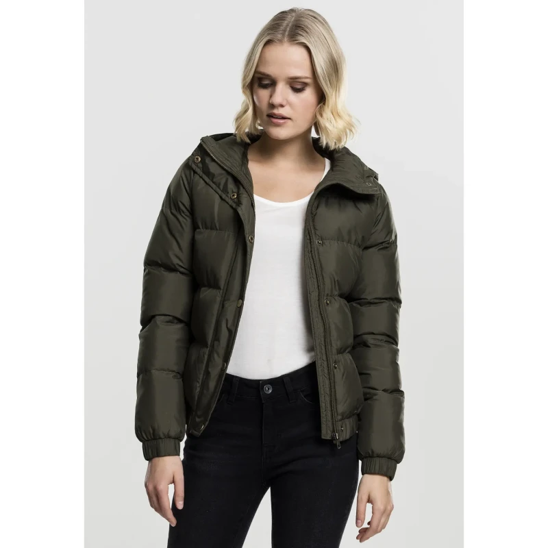 Image of Urban Classics Womens parka Urban Classic hooded Vert Female XS