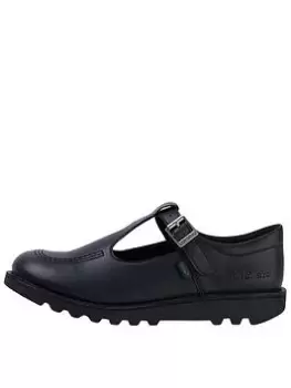 Image of Kickers Youth Kick T-Bar Vegan, Black, Size 5 Older