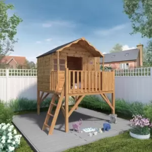 Image of Mercia 7.5X7 Honeysuckle Apex Shiplap Tower Playhouse - Assembly Service Included