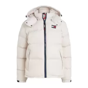 image of Tommy Jeans Alaska Puffer Jacket Womens - Cream