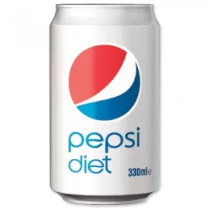 image of Pepsi Diet 330ml Can 24 Pack