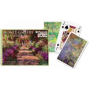 Image of Monet Giverny Bridge Doubles Game Playing Cards