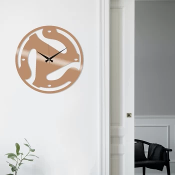 Image of Metal Wall Clock 5 - Copper Copper Decorative Metal Wall Clock