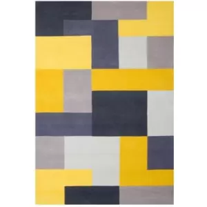 image of Oriental Weavers Lexus Yellow Rug - 160x230cm, Wool, Geometric