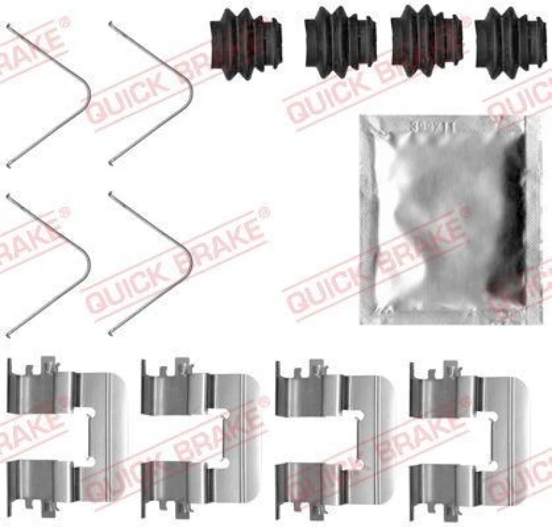 Image of QUICK BRAKE Brake pad fitting kit QUICK BRAKE 109-0033