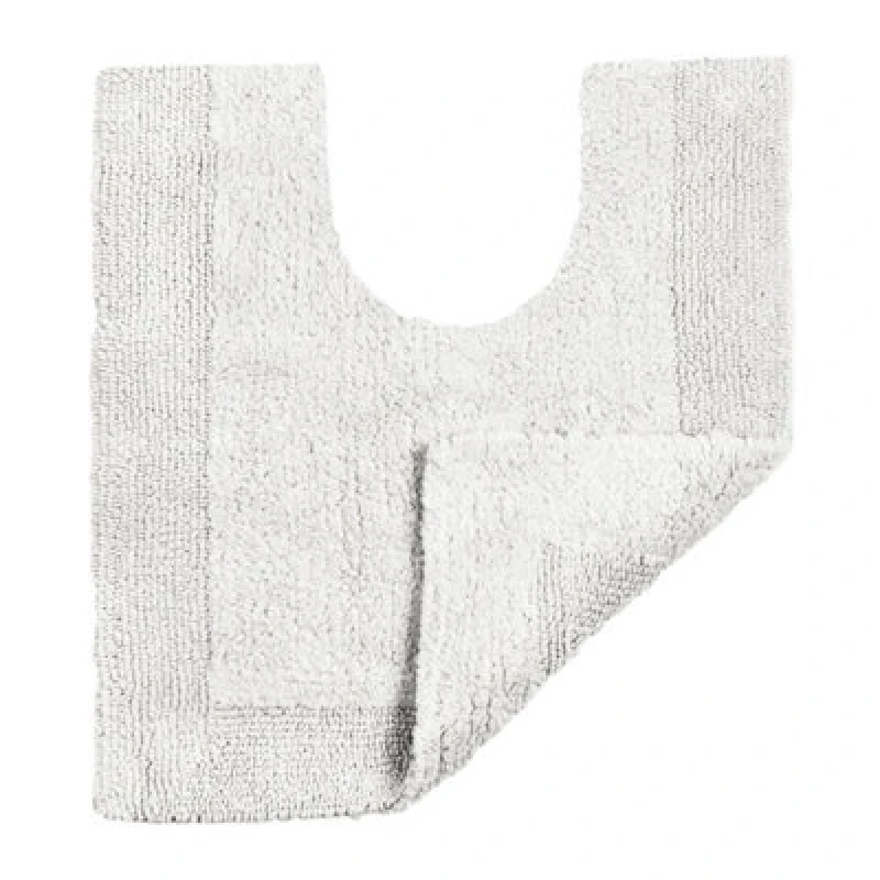 Image of Allure Bath Fashions Elegance Reversible Heavyweight Pedestal Mat White
