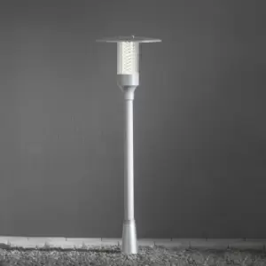 Image of Konstsmide Nova Outdoor Classic Aluminium Grey Pathway Bollard Light, IP44