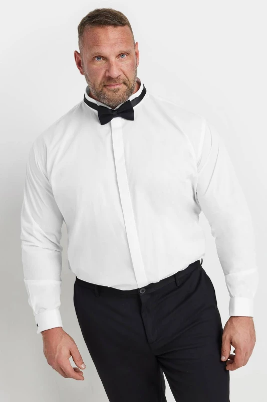 Image of BadRhino Wing Collar Formal Shirt White