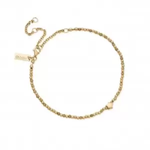 Image of Gold Inset Star Anklet GANSTAR