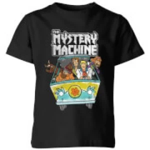 image of Scooby Doo Mystery Machine Heavy Metal Kids T-Shirt - Black - 11-12 Years