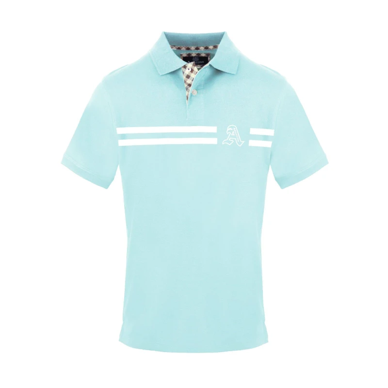 Image of Aquascutum Mens Polo Short Sleeve Polo Shirt Short Sleeve Polos Small Blue 54287318350
