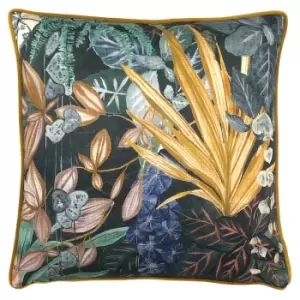 image of Veadeiros Botanical Cushion Blue / 43 x 43cm / Polyester Filled