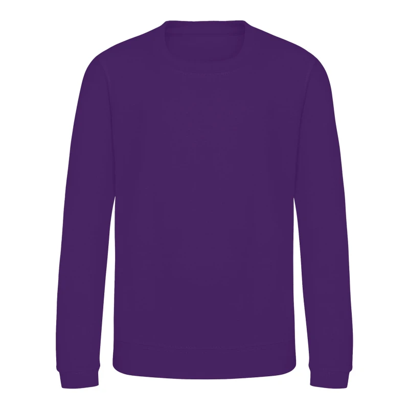 Image of Awdis Just Hoods girls's Children's Sweatshirt in Purple
