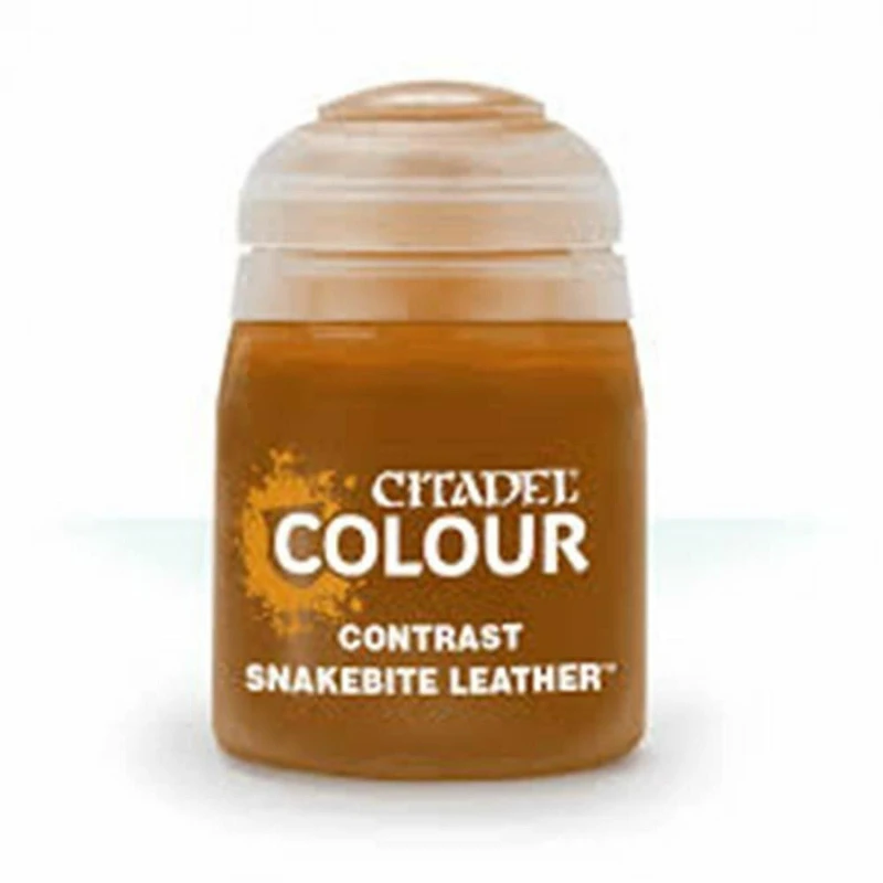 Image of Citadel Games Workshop Colour Contrast: Snakebite Leather (18ml) Paint Multi