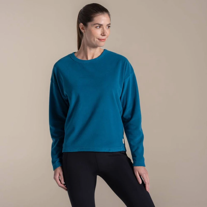 Image of Craghoppers Womens Miska Insulating Fleece in Mid Blue Size: 14 Mid Blue Female 14