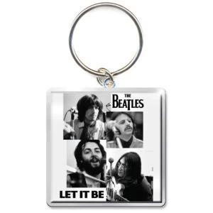 Image of The Beatles - Let it Be Faces Keychain