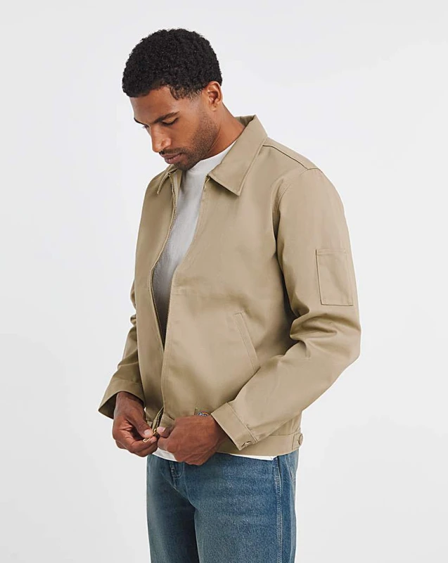 Image of Dickies Dickies Unlined Eisenhower Jacket Khaki - Dickies - Size: XL Khaki Male XL DI85504