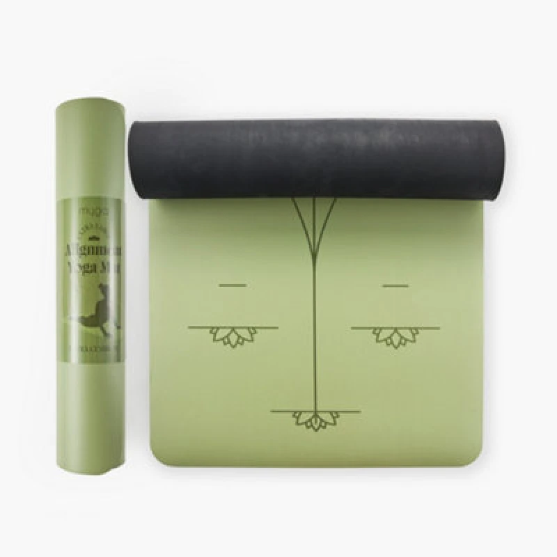 Image of Myga Extra Large Moss Alignment Yoga Mat For Precise Practice