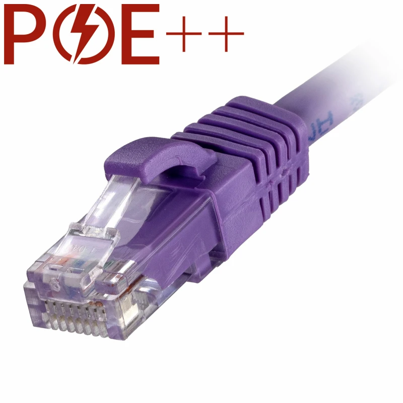 Image of Cablenet 0.5m Cat6 RJ45 Violet U/UTP LSOH 24AWG Snagless Booted Patch