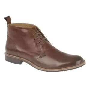 Image of Roamers Mens Leather 3 Eye Desert Boots (11 UK) (Brown)