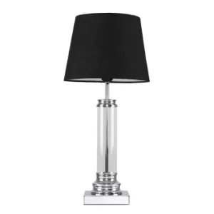 image of Knowles Touch Table Lamp with Black Aspen Shade