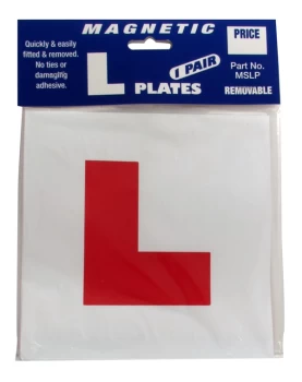 image of L Plates - Magnetic - Pair- CASTLE PROMOTIONS- MSLP