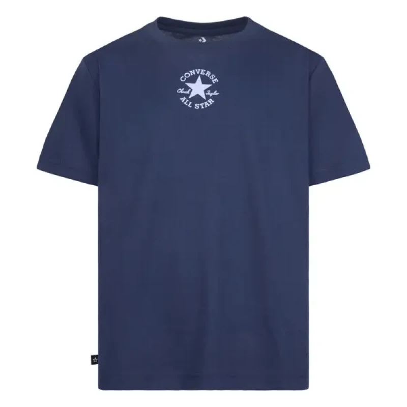 Image of Converse Children's short-sleeved T-Shirt Converse CNVN Sustainable Core Bleu Unisex 8/10 ans