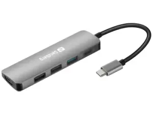Image of Sandberg USB-C Dock HDMI+3xUSB+PD 100W