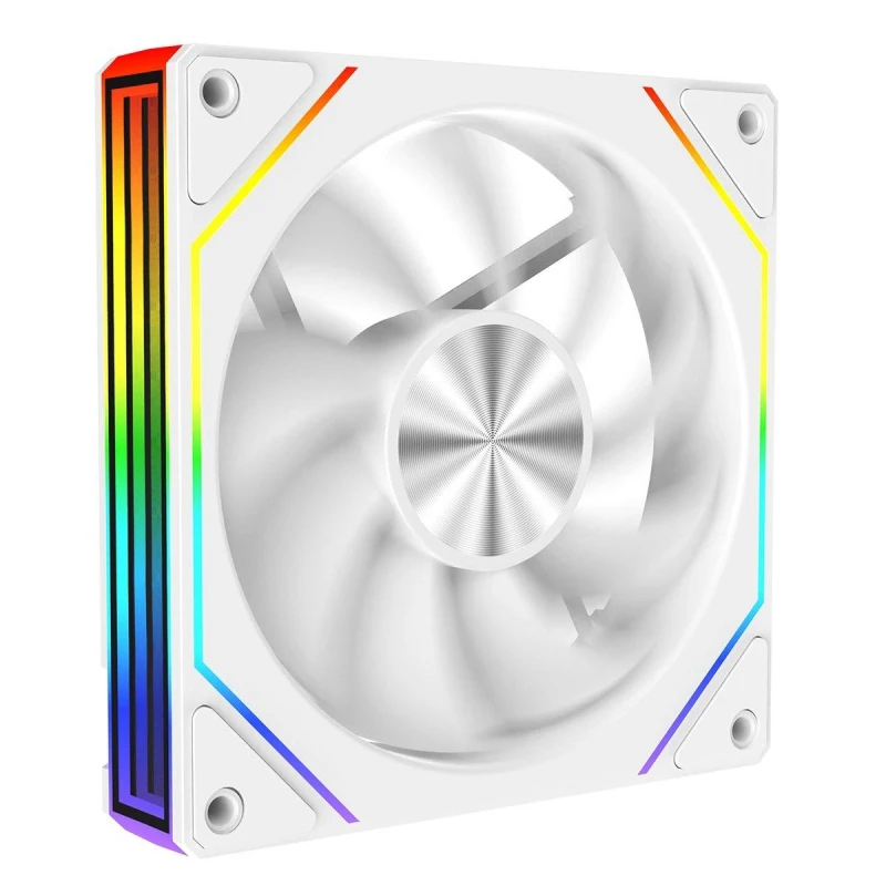 Image of CiT Eclipse 120mm Two-Sided Infinity ARGB White 4pin PWM PC Cooling Fan RGB White unisex One Size