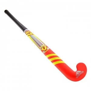 image of adidas K17 King Hockey Stick - Red/Yellow