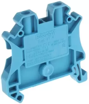 image of Phoenix Contact 3044115 Terminal Block, Din, 4Mm, Blue