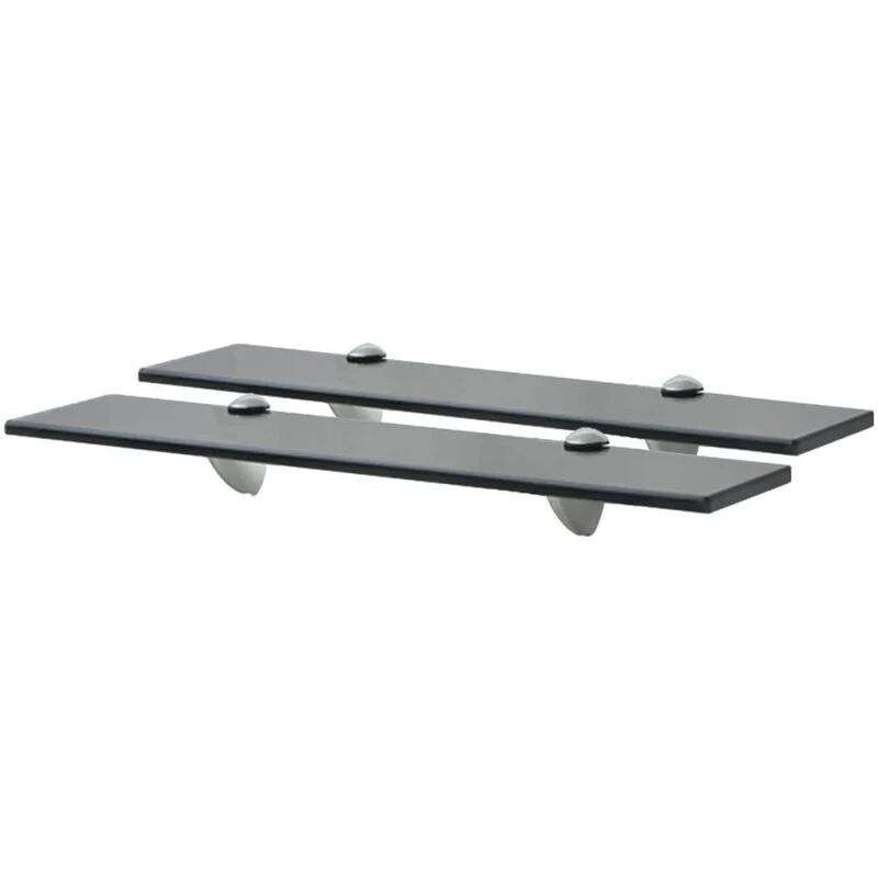 Image of VIDAXL Floating Shelves 2 pcs Glass 50x10cm 8mm vidaXL 3051504