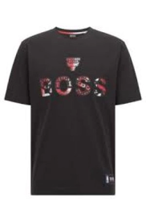 image of Hugo Boss X NBA Bulls T-Shirt Medium Black Size XL Men