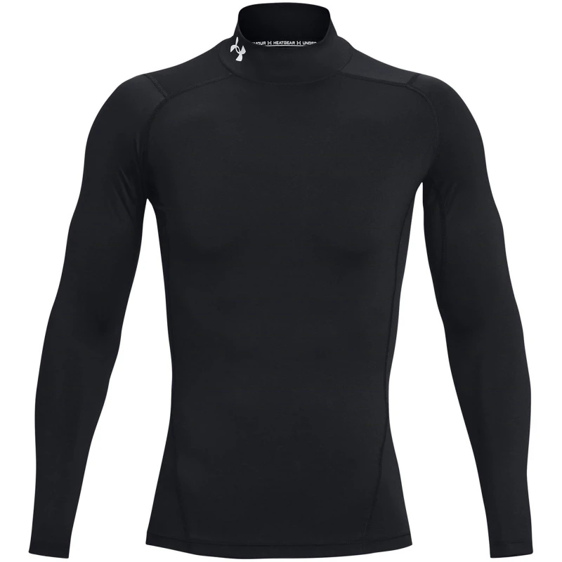 Image of Under Armour HeatGear Mock Longsleeved Baselayer T-Shirt Black S