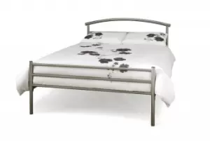 Image of Serene Brennington 5ft King Size Silver Metal Bed