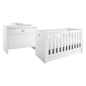 Image of Tutti Bambini Sovereign 2 Piece Room Set - High Gloss White